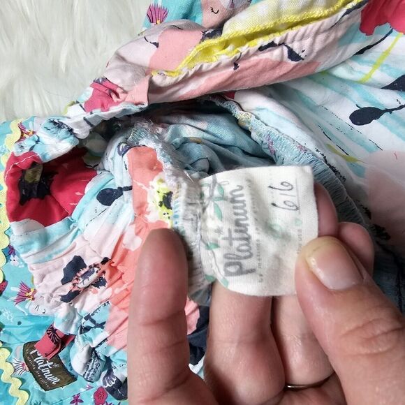 Matilda Jane PLATINUM Ellie Top Girls Size 10 Kitten Luau Hawaiian - Picture 6 of 6